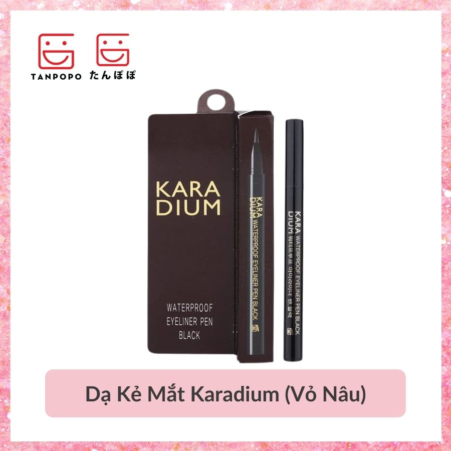 Dạ Kẻ Mắt Karadium Waterproof Eyeliner Pen Black (Nâu)