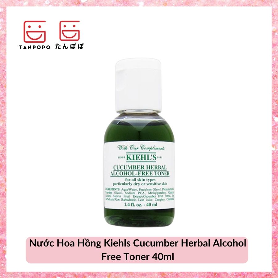 Nước Hoa Hồng Kiehls Cucumber Herbal Alcohol Free Toner 40ml