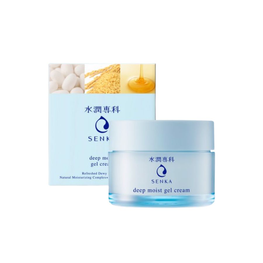 Mặt Nạ Ngủ Cấp Ẩm Chuyên Sâu Senka Deep Moist Gel Cream 50g(Mẫu Mới)