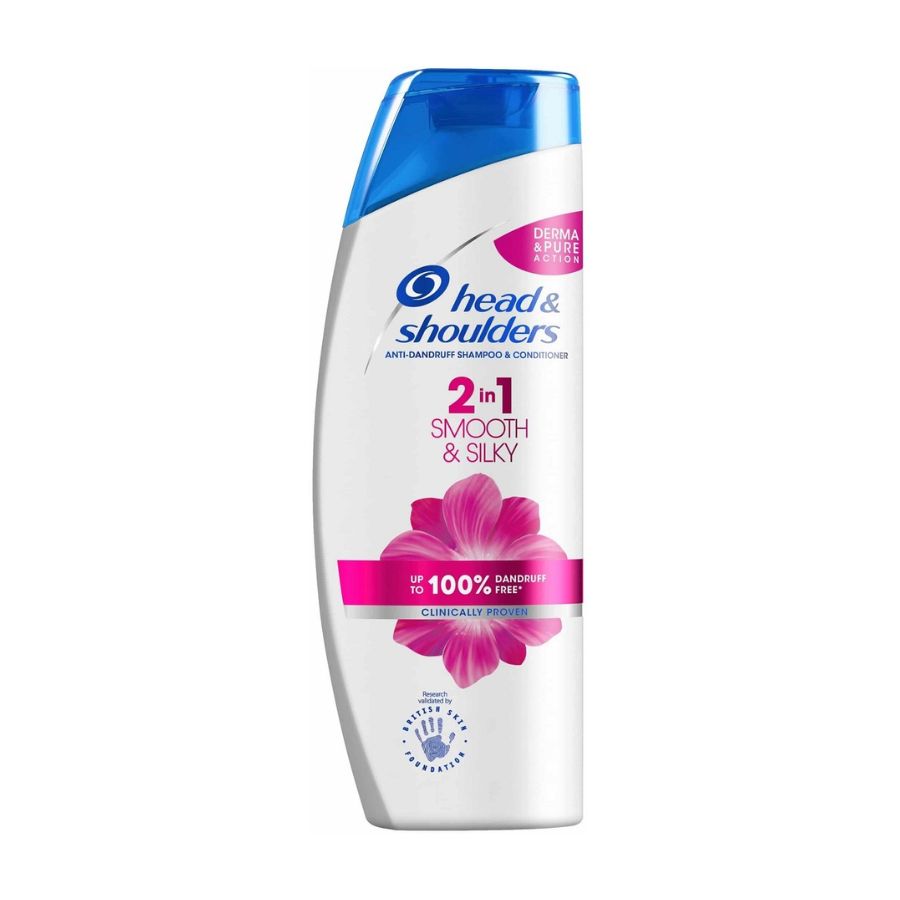 Dầu Gội Head & Shoulders Trị Gàu Smooth & Silky 2 in 1 Shampoo and Conditioner 450ml