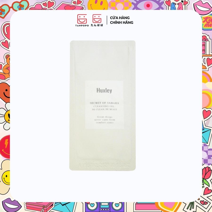Sample Gel Rửa Mặt Huxley Secret Of Sahara Cleansing Gel ; Be Clean, Be Moist 3ml