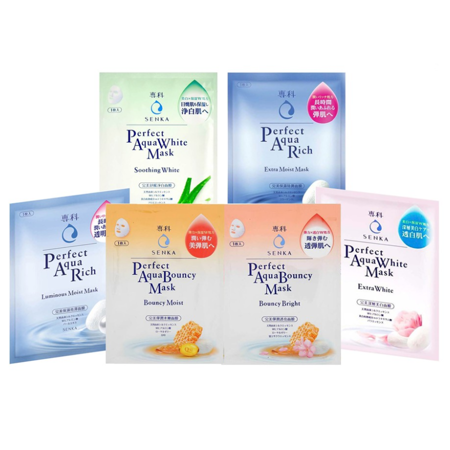 Top mặt nạ dưỡng da tốt nhất - mua ngay hàng chính hãng tại Ooa.vn 14 Mặt Nạ Giấy Senka Perfect Aqua Mask