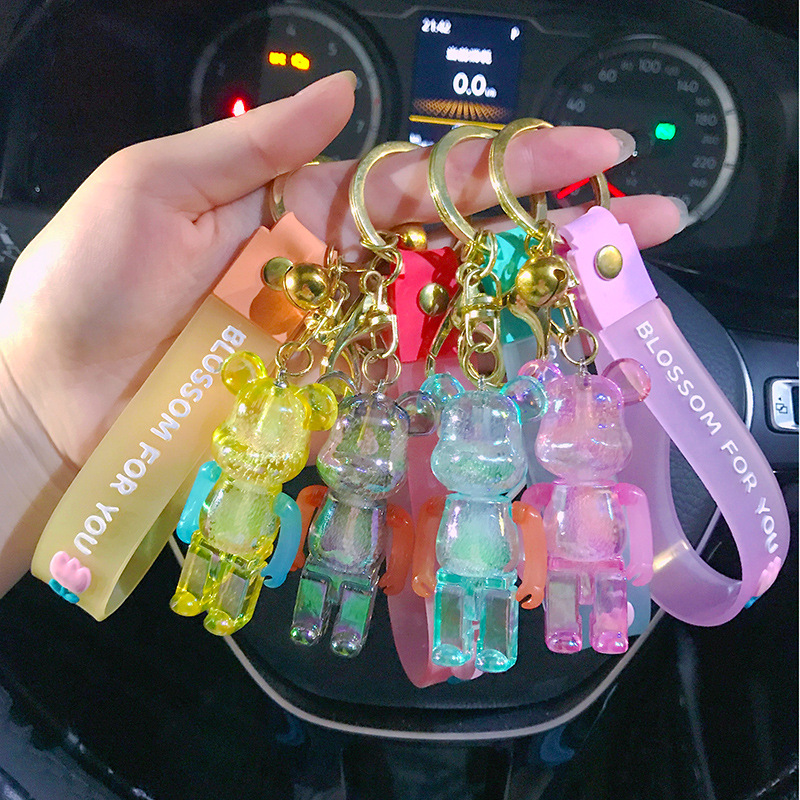 Móc Khóa Gấu BearBrick Thủy Tinh