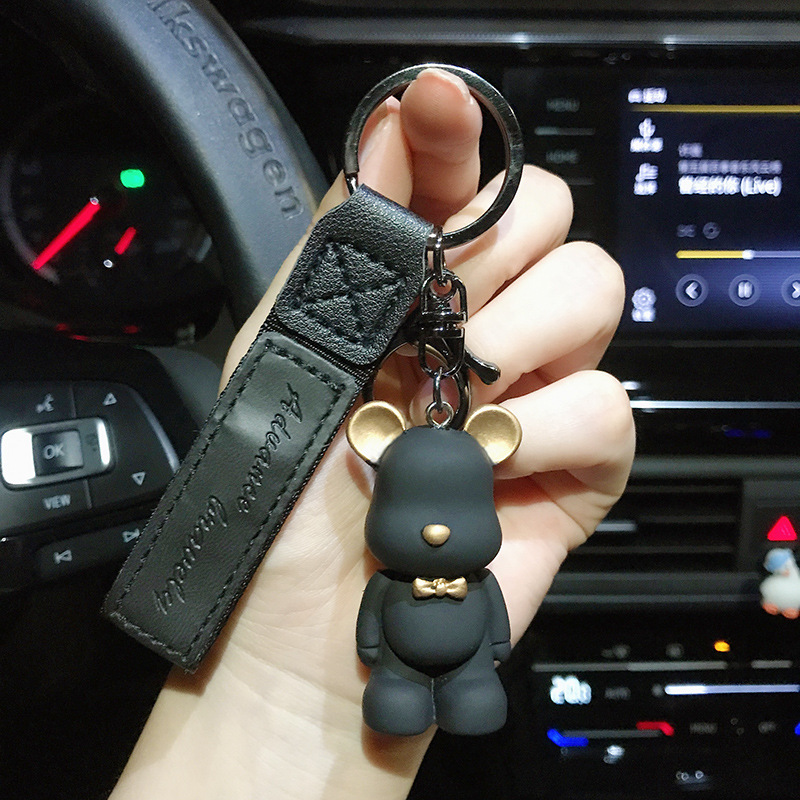 Móc Khóa Gấu Dây Da E999