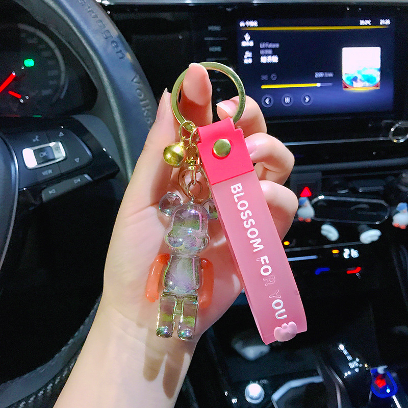 Móc Khóa Gấu BearBrick Thủy Tinh