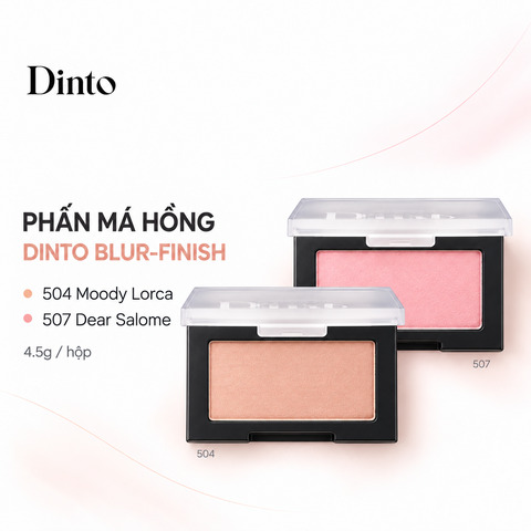 Phấn Má Hồng Thuần Chay Dinto Blur-Finish All That Moments Blusher 4.5g