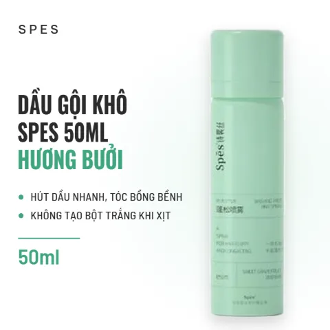 Dầu Gội Khô Spes For Hair Fluffy And Long Acting 50ml - Sweet Grapefruit (Hương Bưởi)