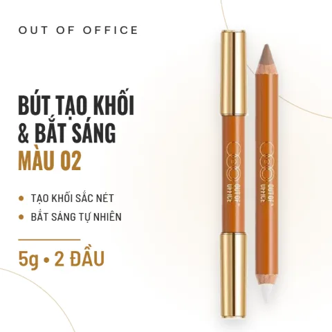 Bút Tạo Khối Và Bắt Sáng Out Of Office Contour & Highlight Duo Pencil 5g