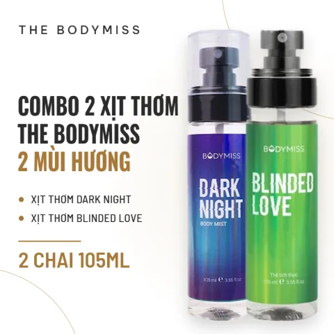 Combo 2 Xịt Thơm Cơ Thể The Bodymiss 105ml Dark Night & Blinded Love