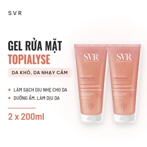 Gel Rửa Mặt Dành Cho Da Khô Và Da Nhạy Cảm SVR Gel Lavant Topialyse - ảnh 9