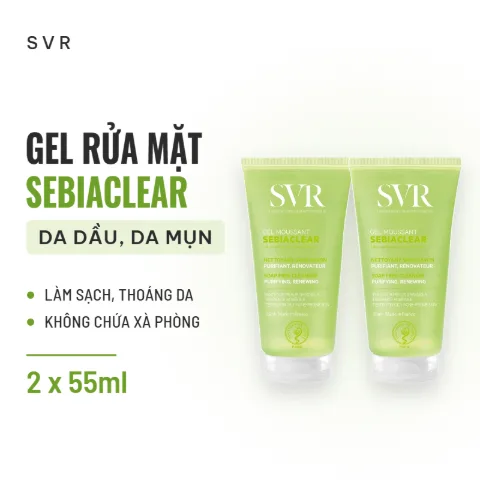 Gel Rửa Mặt SVR Cho Da Dầu Sebiaclear Gel Moussant (Nhập Khẩu)