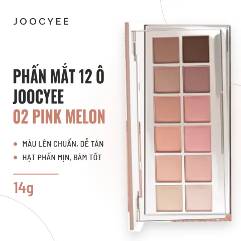 Phấn Mắt Joocyee 12 Ô 12 Shades Eyeshadow Palette 14g