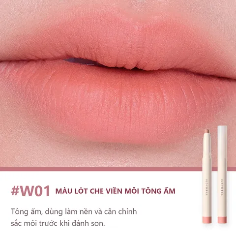 Chì Kẻ Viền Môi Judydoll Soft Matte Lip Pencil 1,25g - W01
