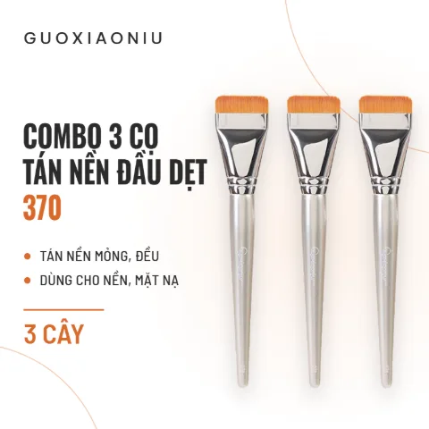 Cọ Tán Nền Đầu Dẹt Guoxiaoniu 370 Foundation Brush