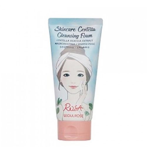 Sữa Rửa Mặt Rau Má Hoa Cúc SeoulRose Rosa Skincure Centella 120ml