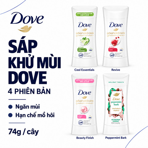 Lăn Khử Mùi Nữ Dạng Sáp Dove Advanced Care Go Fresh 48h