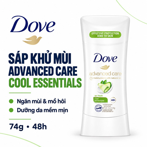 Lăn Khử Mùi Nữ Dạng Sáp Dove Advanced Care Go Fresh 48h