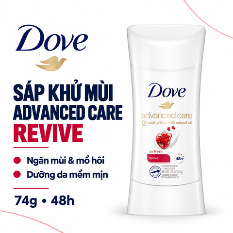 Lăn Khử Mùi Nữ Dạng Sáp Dove Advanced Care Go Fresh 48h