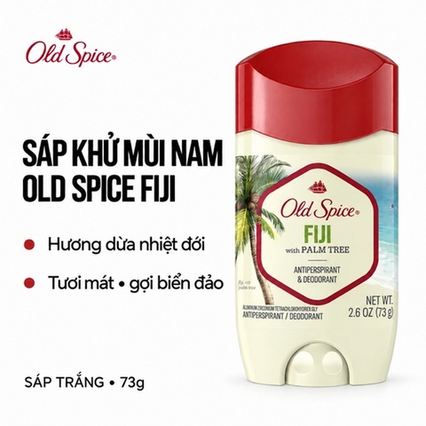 Sáp Khử Mùi Nam Old Spice 73g (Sáp Trắng) (Nature Collection) (Nhập Khẩu Mỹ)
