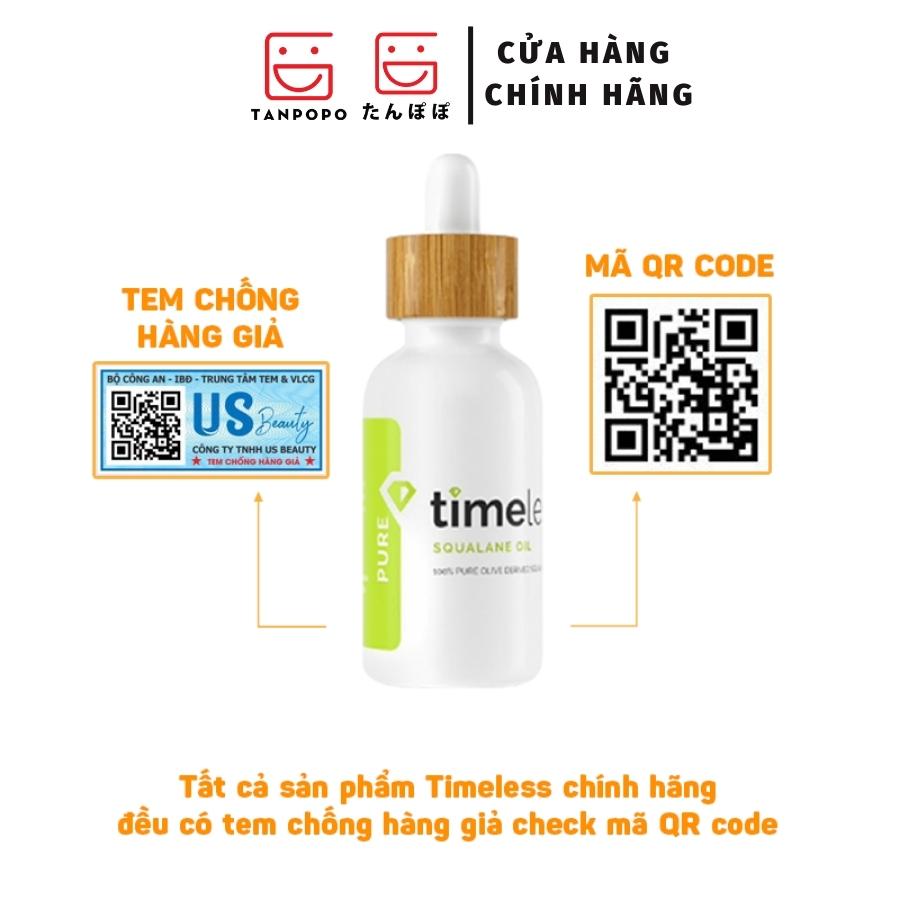 Serum Phục Hồi Da Timeless Squalane Oil Pure 100% 30ml