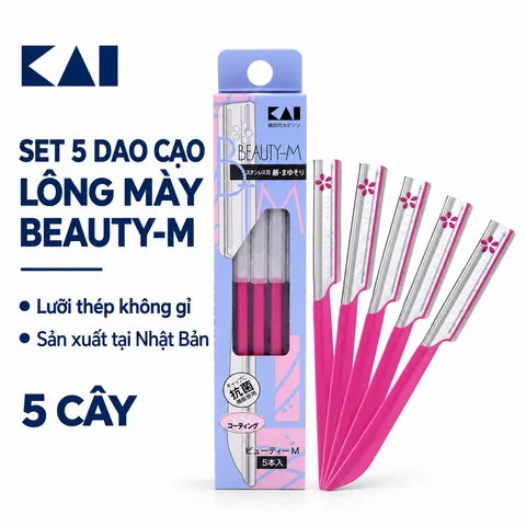 Set 5 Dao Cạo Lông Mày Kai Beauty-M Razor