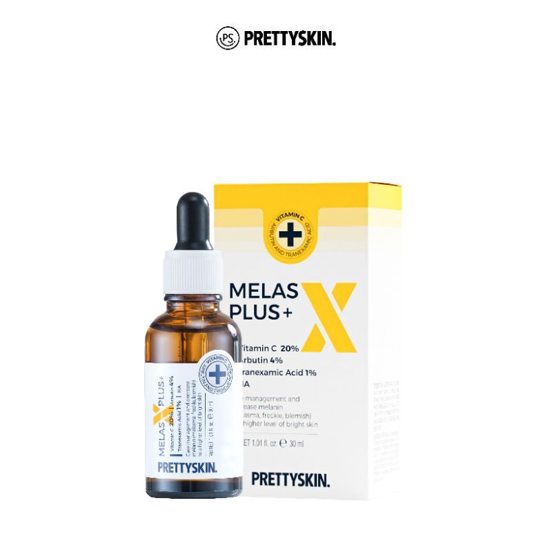 Serum Dưỡng Trắng Mờ Thâm Prettyskin Melas X Plus 30ml