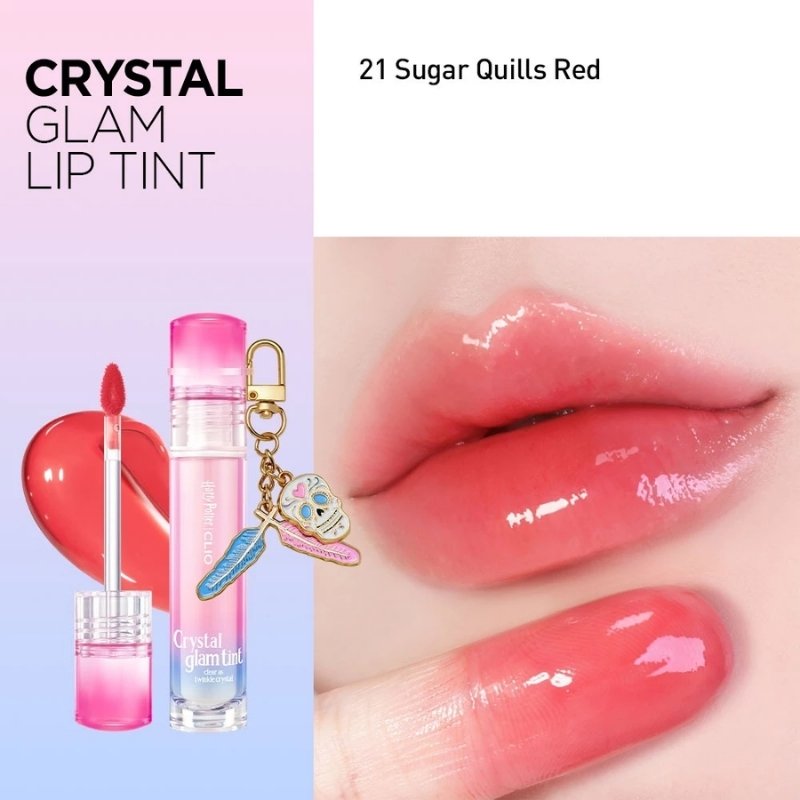 Set Son Tint Bóng Lì Clio Crystal Glam Tint 3.4g X Harry Porter