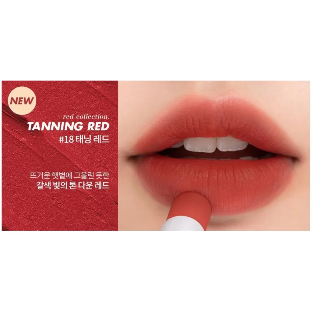 Son Thỏi Romand Zero Matte - 18 Tanning Red