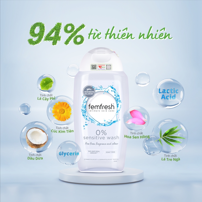 Dung Dịch Vệ Sinh Phụ Nữ Femfresh 250ml (Nhập Khẩu)