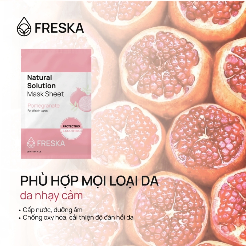 Mặt Nạ Giấy Freska Natural Solution Mask Sheet 25ml