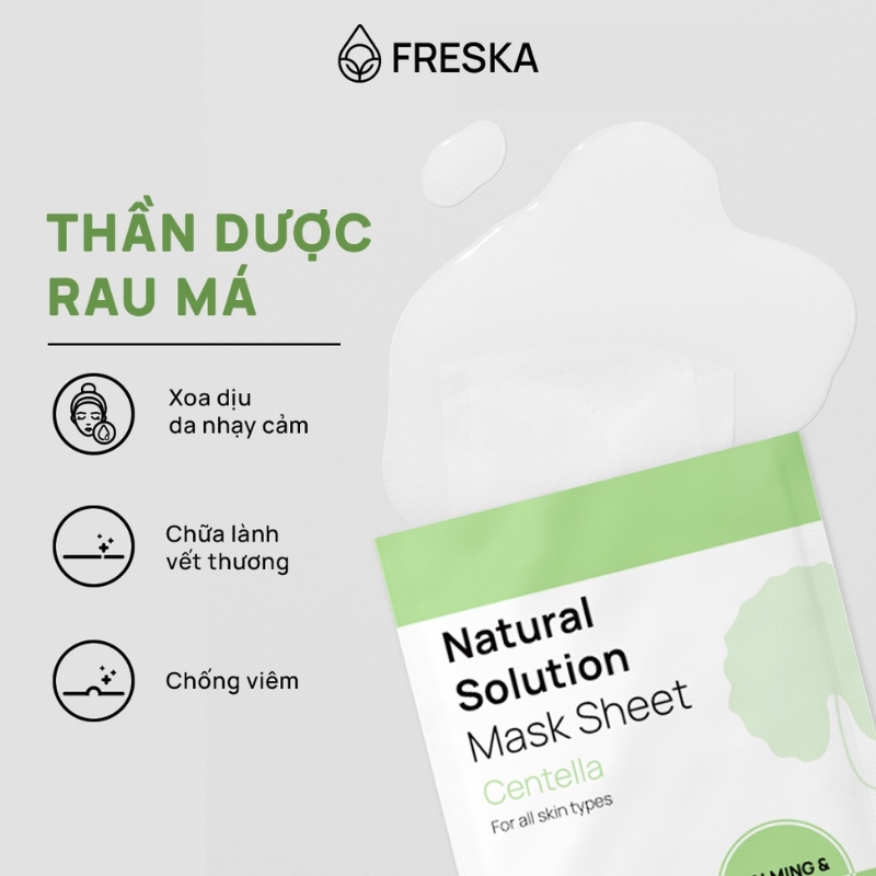 Mặt Nạ Giấy Freska Natural Solution Mask Sheet 25ml