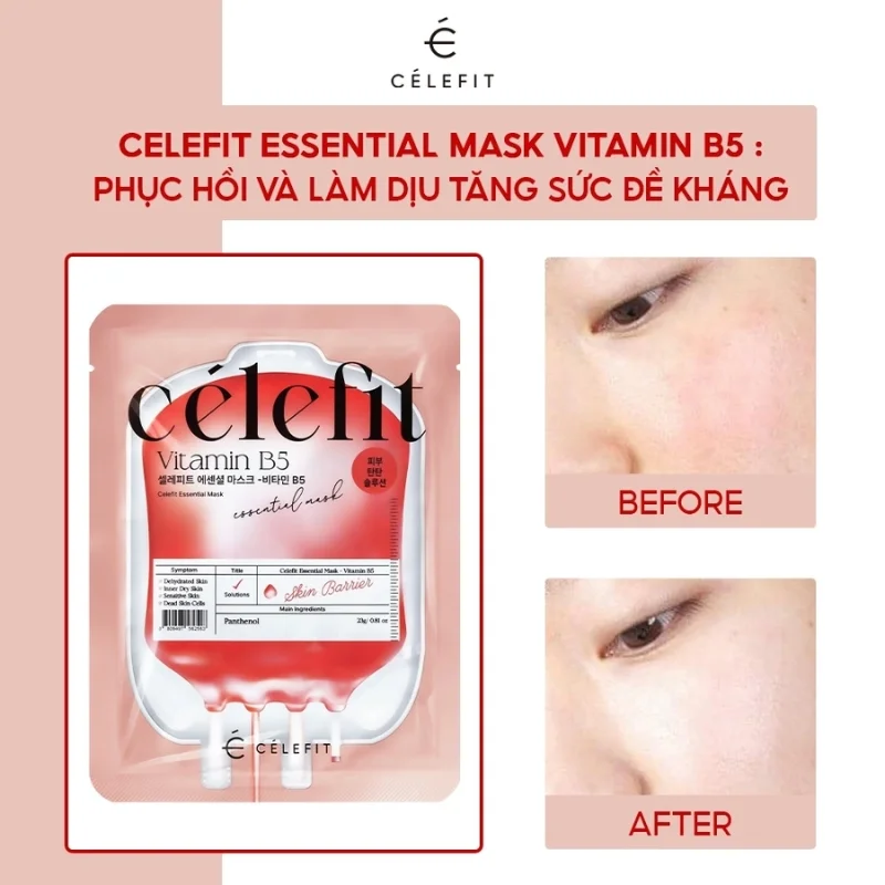 Mặt Nạ Celefit Essential Mask 23g - Vitamin B5
