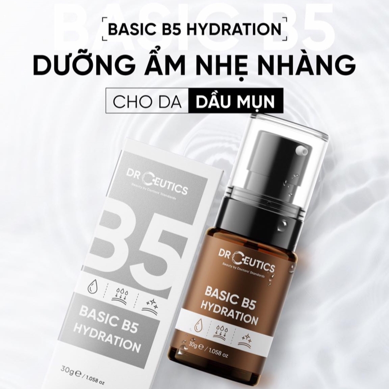 Tinh Chất Cấp Ẩm Phục Hồi Da DrCeutics Basic B5 Hydration