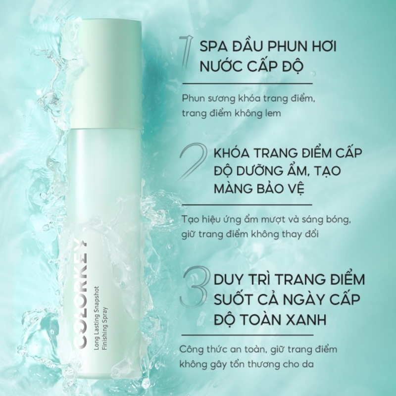 Xịt Khoá Makeup Hương Hoa Hồng Colorkey Long Lasting Snapshot Finishing Spray 100ml