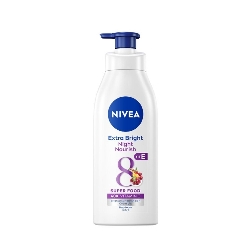Sữa Dưỡng Thể Nivea Làm Sáng & Săn Chắc Da Ban Đêm Extra Bright Night Nourish (Tím)