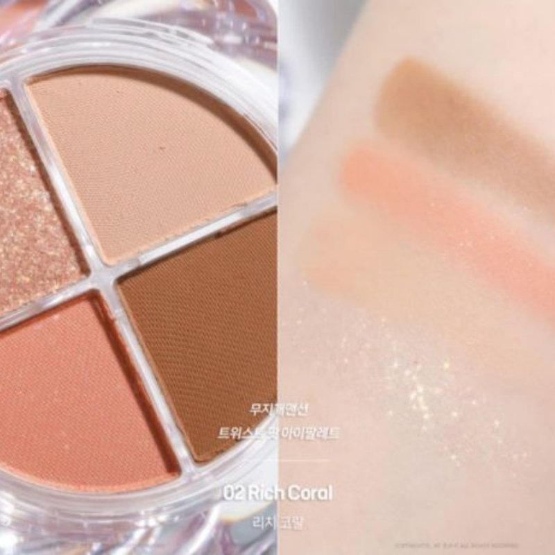 Phấn Mắt 4 Ô Muzigae Mansion Twist Pot Eye Pallete 4.5g