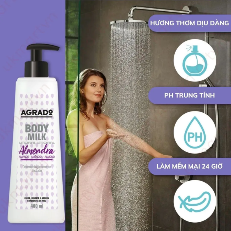 Sữa Dưỡng Thể Agrado 400ml