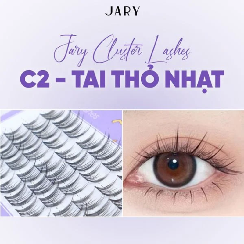 Mi Giả Cụm Tự Nhiên Jary Cluster Lashes (5 Hàng) (Không Có Keo)