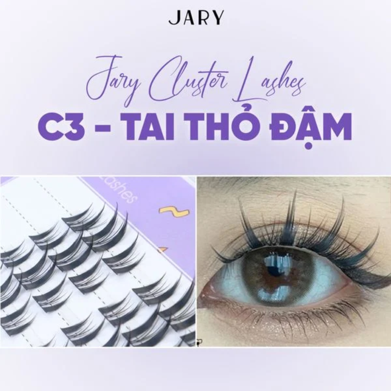Mi Giả Cụm Tự Nhiên Jary Cluster Lashes (5 Hàng) (Không Có Keo)