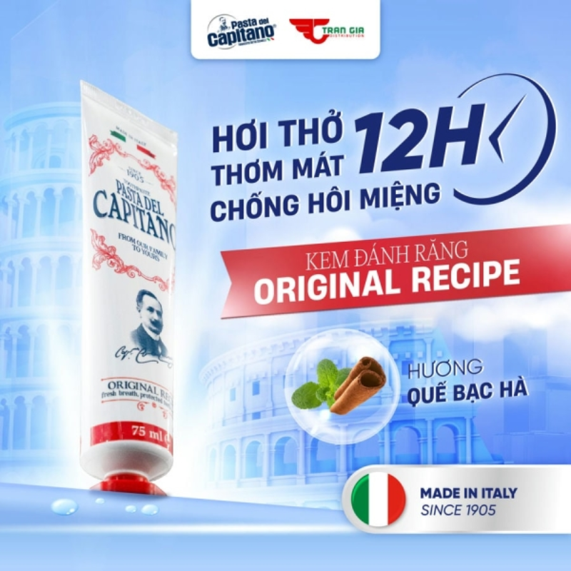 Kem Đánh Răng Pasta Del Capitano Since 1905 75ml