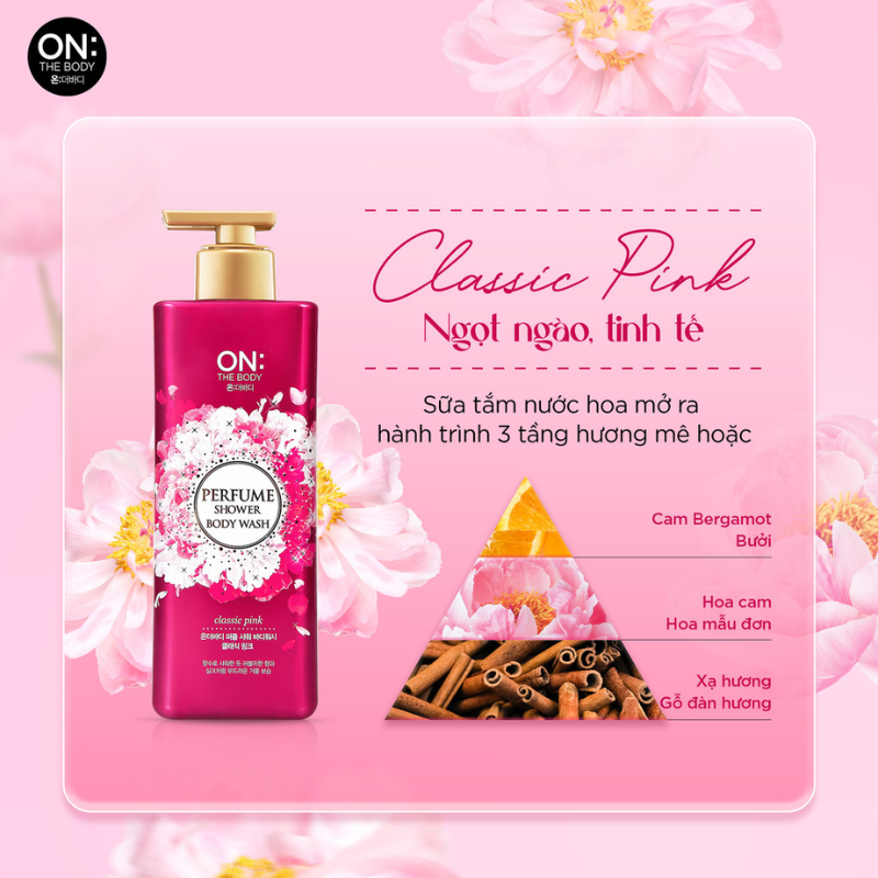 Sữa Tắm On:The Body Perfume Shower Body Wash 500g