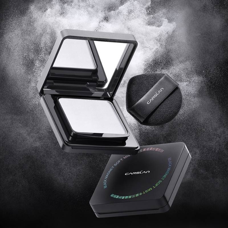 Phấn Nén Kiềm Dầu Carslan Black Magnet Soft Mist Powder 8g (Hộp Đen) (Nhập Khẩu)