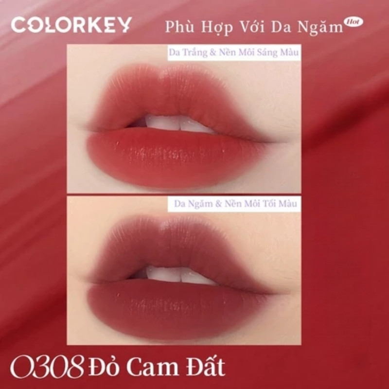 Son Kem Lì Siêu Mịn Môi Colorkey Soft Matte Water Tint 1.8g (Capypara Version)