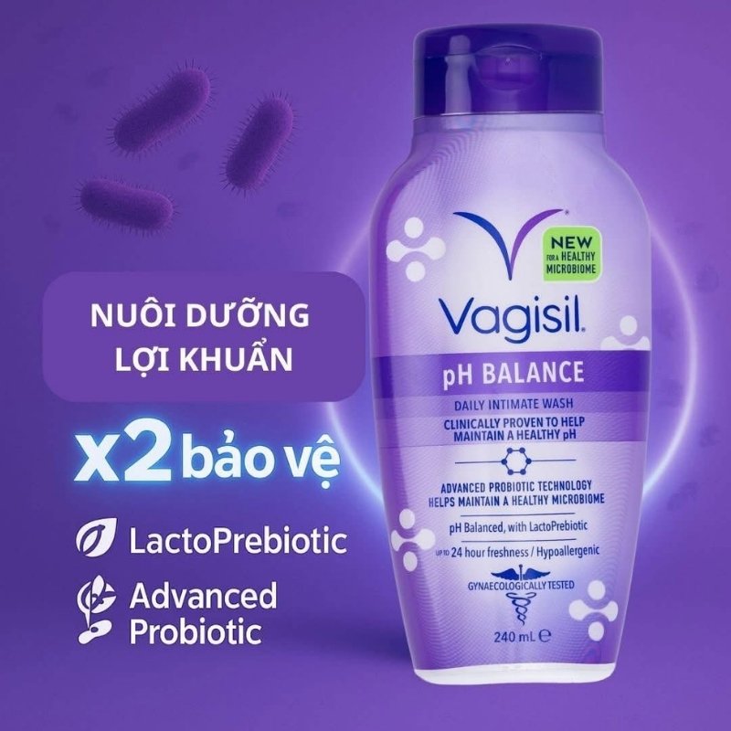 Dung Dịch Vệ Sinh Vagisil pH Balance Daily Intimate Wash 240ml