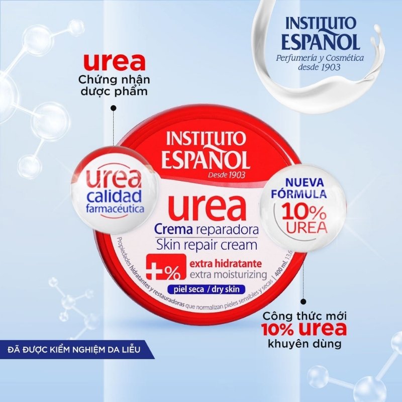 Kem Dưỡng Ẩm Instituto Espanol Urea Skin Repair Cream 10% Urea 400ml