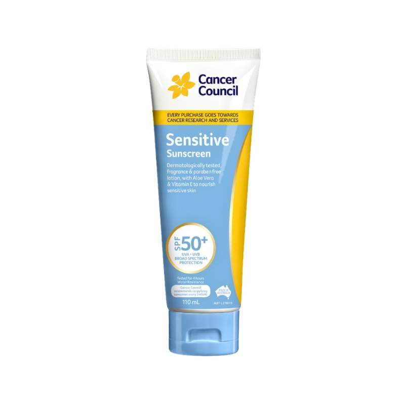 Kem Chống Nắng Dành Cho Da Nhạy Cảm Cancer Council Sensitive SPF50+ 110ml