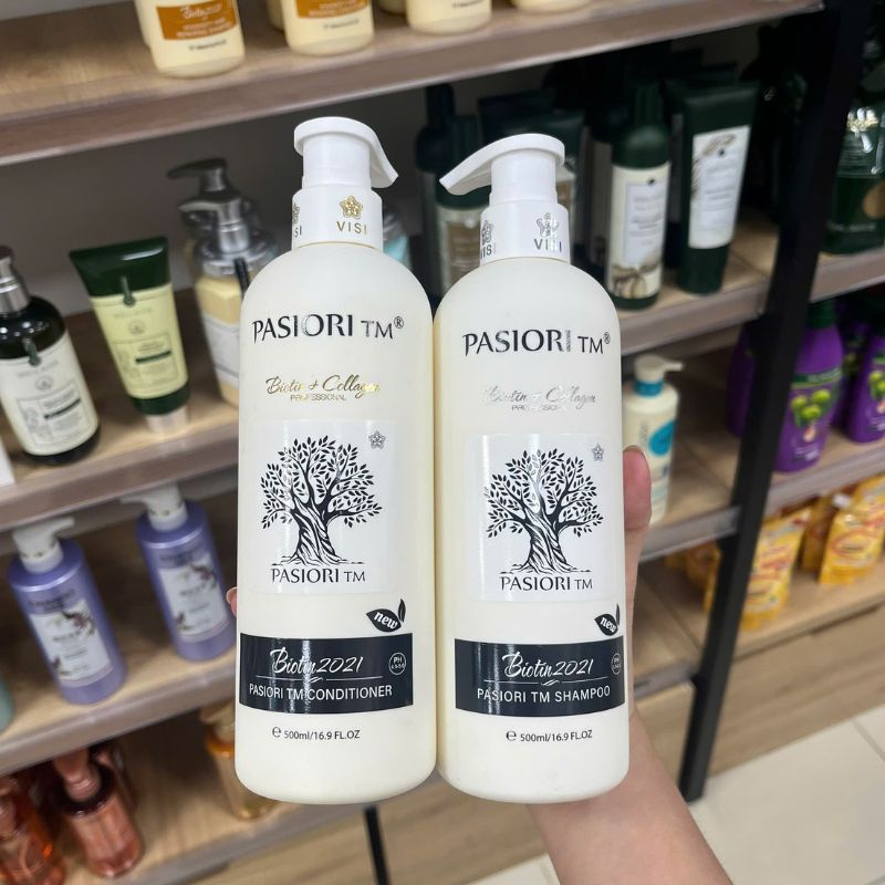 Cặp Gội Xả Biotin & Collagen Voudioty Đen Hair Recover 2021 (Mẫu Mới)