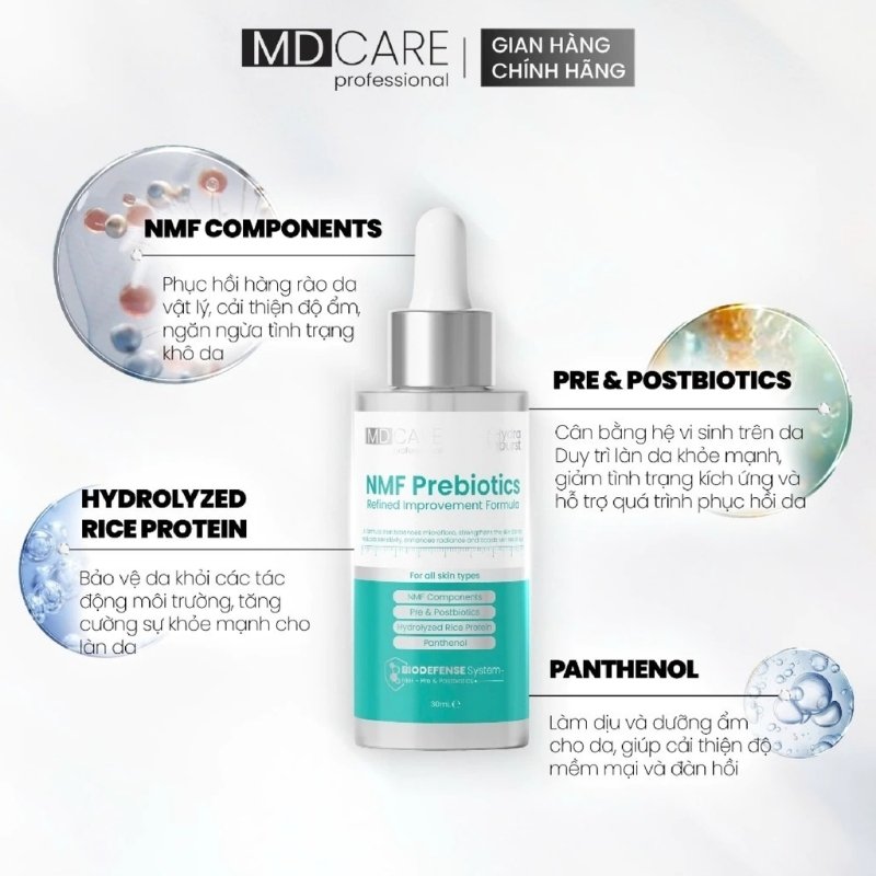Tinh Chất Cân Bằng Lợi Khuẩn, Phục Hồi Da MD Care NMF Prebiotics 30ml