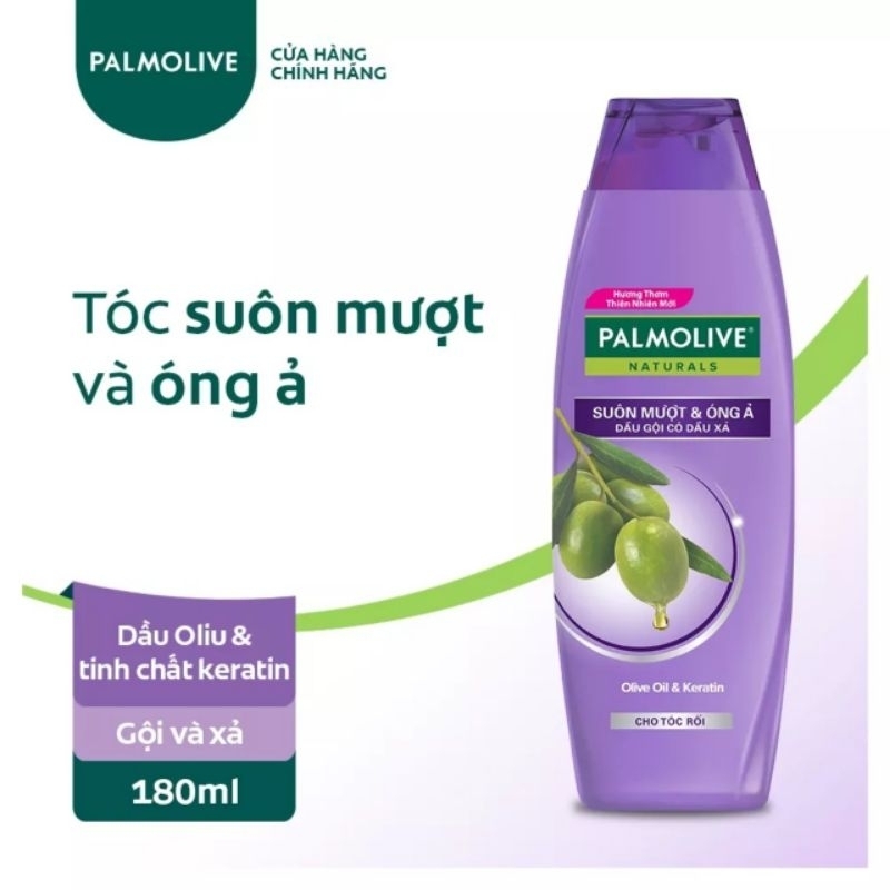 Dầu Gội Kèm Dầu Xả 2in1 Palmolive 180ml