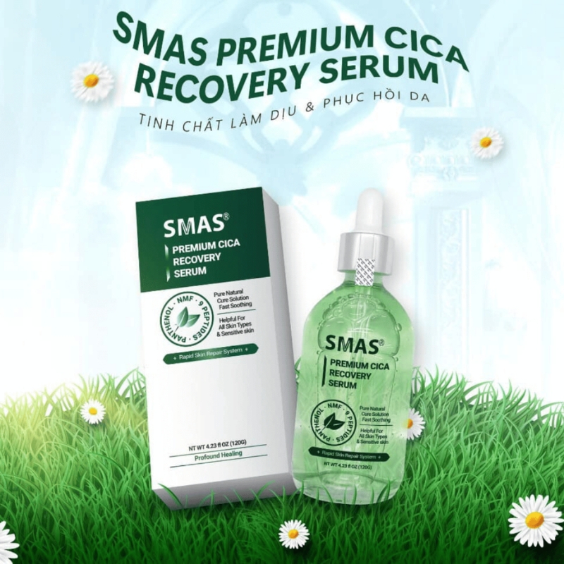 Serum Phục Hồi Làm Dịu, Cấp Ẩm Tức Thì SMAS Premium Cica Recovery 100ml